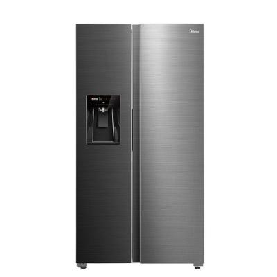 Geladeira Midea Side By Side Dispenser água E Gelo Inverter Inox 570L MDRS761MYD462 220V