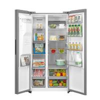 Geladeira Midea Side By Side Dispenser água E Gelo Inverter Inox 570L MDRS761MYD462 220V - 3