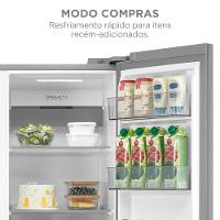 Geladeira Midea Side By Side Dispenser água E Gelo Inverter Inox 570L MDRS761MYD462 220V - 7