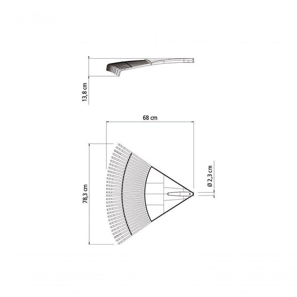 Vassoura Plástica Tramontina Preta Com 30 Dentes Sem Cabo - 3
