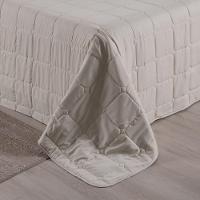 Kit Cobre Leito Colcha Speciale Queen Matelado Toque Acetinado 400 Fios 3 Peças Palha - 100% Poliéster - 7