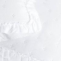 Kit Cobre Leito Colcha Lilian Casal 3 Peças Matelado Dupla Face Micropercal 200 Fios - Branco - 100% Poliéster - 6