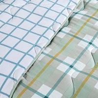 Edredom Cobertor Belle Super King 400 Fios Dupla Face Estampado Grid Xadrez Verde - 4