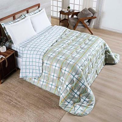Edredom Benim Queen 01 Peça Micropercal 400 Fios Dupla Face Estampado - York - 100% Poliéster