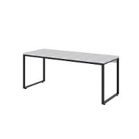 Mesa Kuadra Diretor 180x70x75cm Branco Chess Estrutura Preta - 1