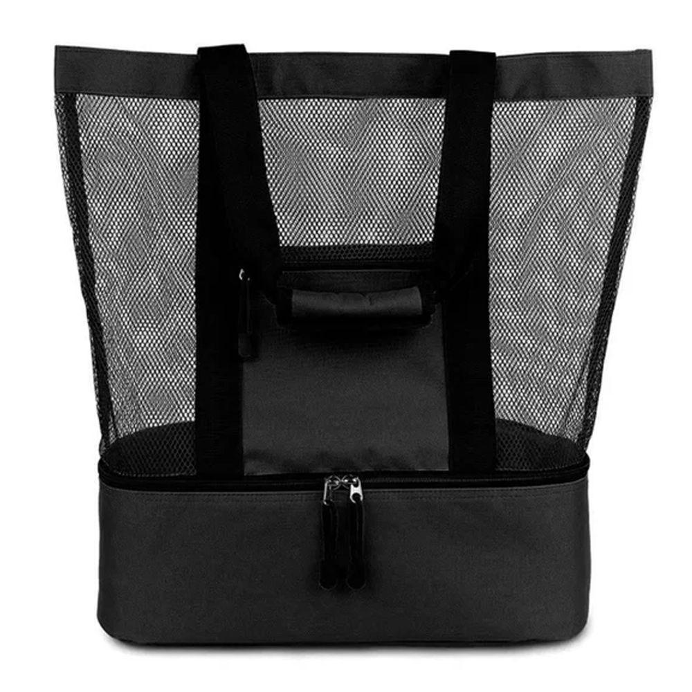 Bolsa Praia Com Compartimento Termico Piscina Campo Preto - 1