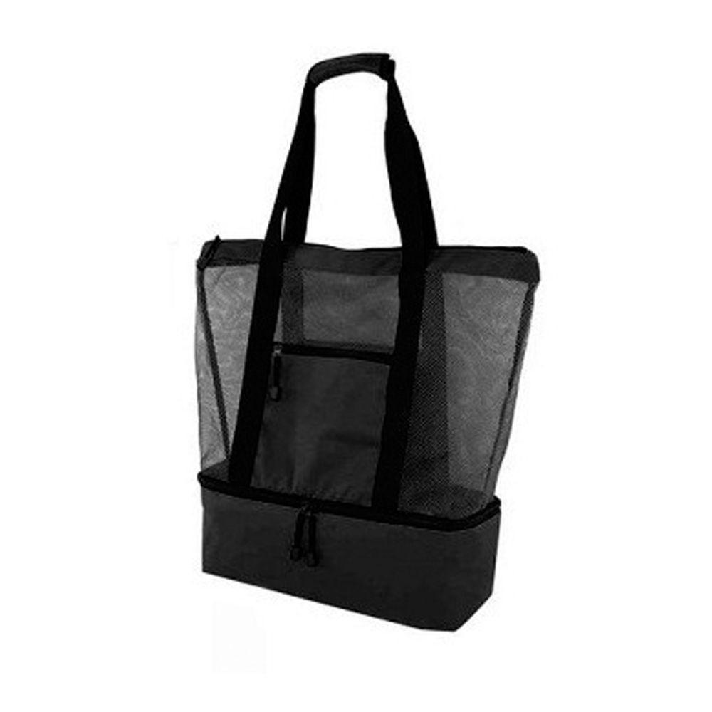 Bolsa Praia Com Compartimento Termico Piscina Campo Preto - 2