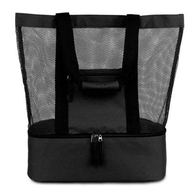 Bolsa Praia Com Compartimento Termico Piscina Campo Preto