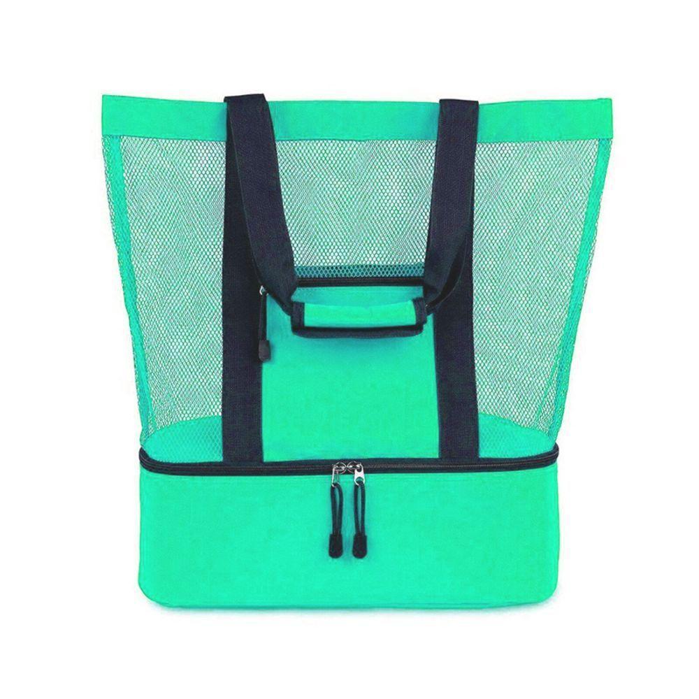 Bolsa Praia Com Compartimento Termico Piscina Campo Verde Claro - 3