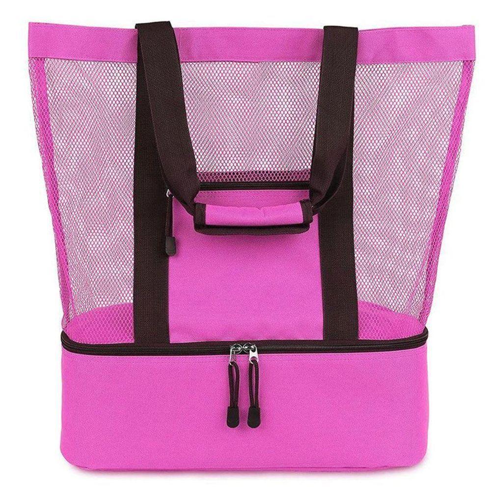 Bolsa Praia Com Compartimento Termico Piscina Campo Rosa - 2
