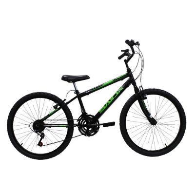 Bicicleta Infantil Aro 24 18marchas Premium Saidx - Preto/ Verde - Tu Preto/ Verde