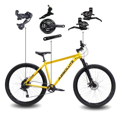 Bicicleta Aro 29 Absolute 21 Marchas Quadro Alumínio Freio A Disco Mtb - Amarelo - 15 Amarelo