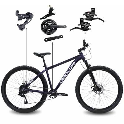 Bicicleta Aro 29 Absolute 21 Marchas Quadro Alumínio Freio A Disco Mtb - Azul Mar - 19 Azul Mar