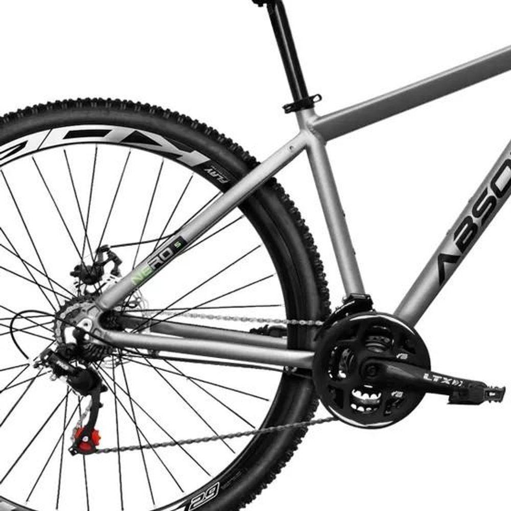 Bicicleta Aro 29 Absolute 21 Marchas Quadro Alumínio Freio A Disco Mtb - Cinza - 17 Cinza - 3