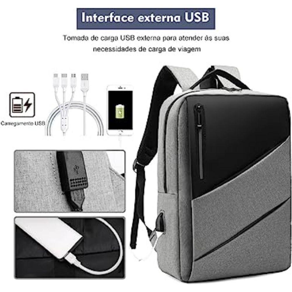Mochila Executiva Impermeável Notebook 15.6 Azul - 2