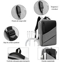 Mochila Executiva Impermeável Notebook 15.6 Azul - 3