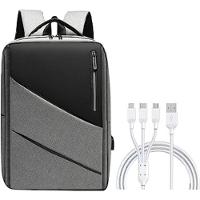 Mochila Executiva Impermeável Notebook 15.6 Azul - 4