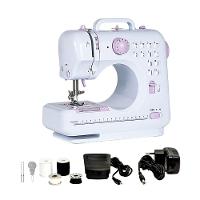 Mini Máquina De Costura 12 Pontos Portátil Tomada Pilha Branco - 3