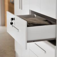 Guarda-roupa Casal 4 Portas 3 Gavetas Com Chave Mumbai Mdp Branco - 3