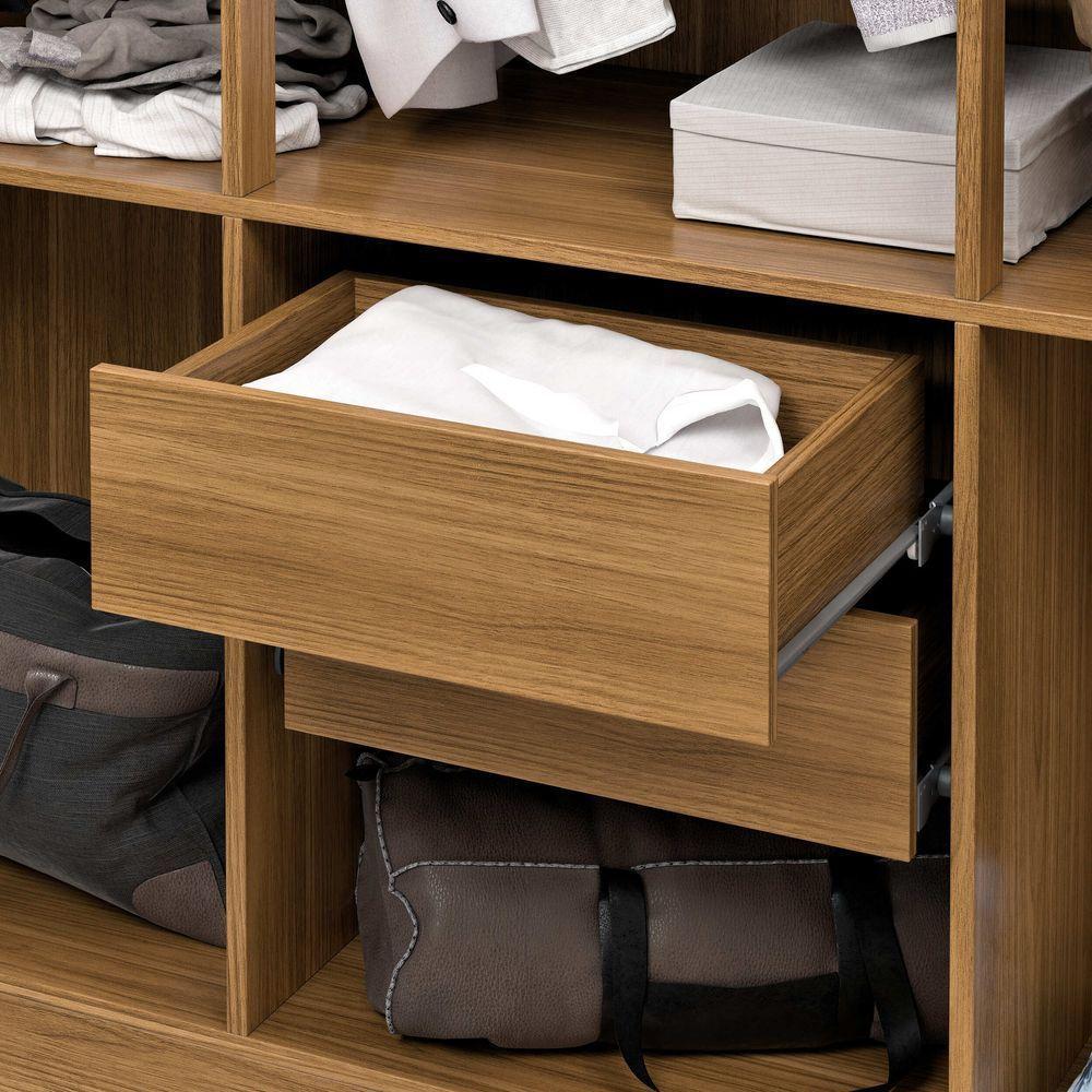 Guarda Roupa Casal 6 Portas Itália Com 2 Gavetas E Cabideiro Nature Off White - 3