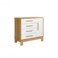 Cômoda Organizadora Infantil Com 4 Gavetas E Sapateira Slim Freijo - 2