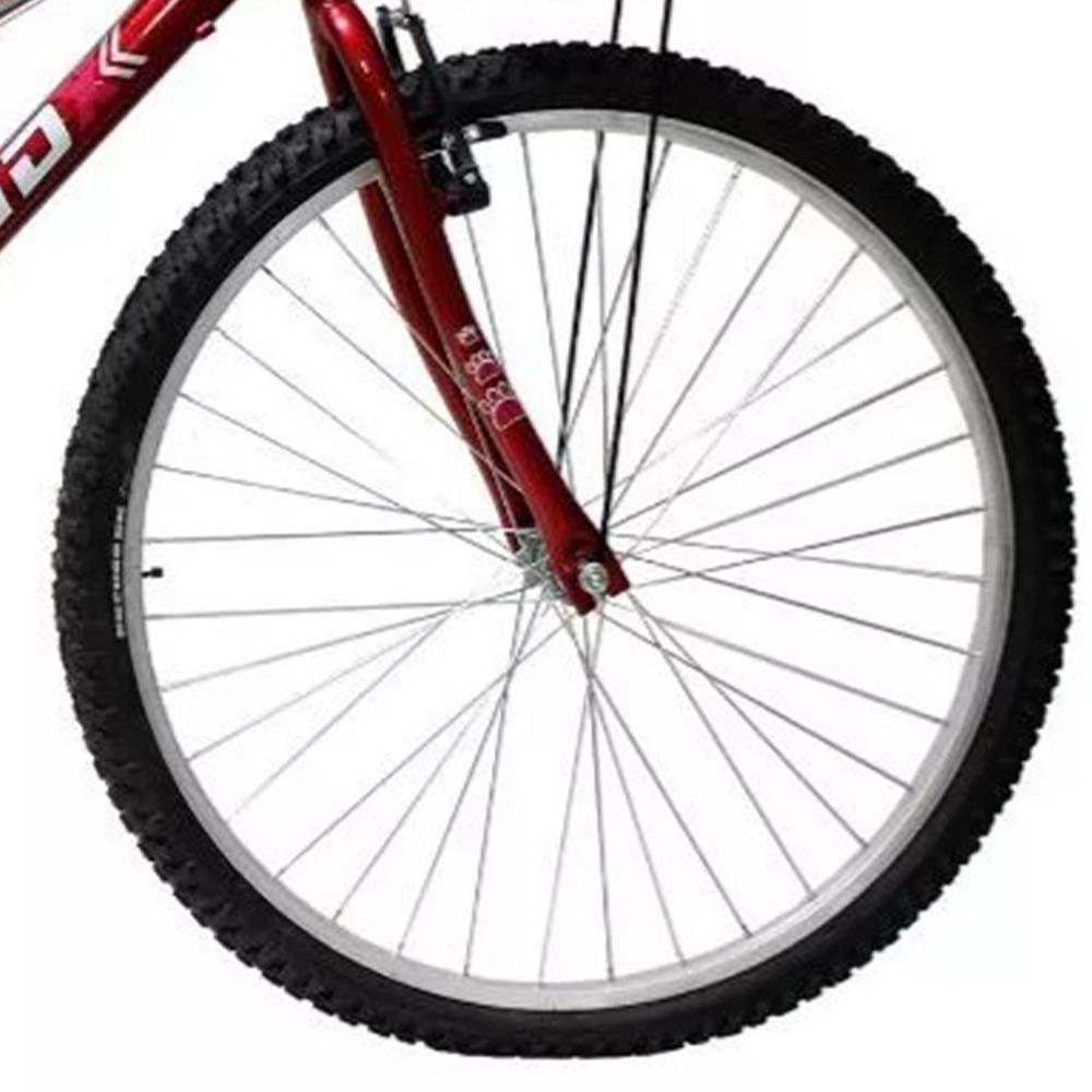 Bicicleta Aro 26 Feminina Mono Sem Marcha Com Cesta Saidx Vermelho - 4