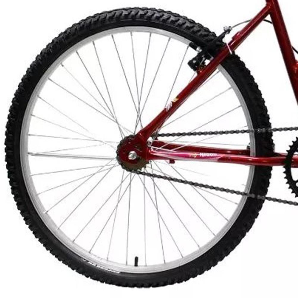 Bicicleta Aro 26 Feminina Mono Sem Marcha Com Cesta Saidx Vermelho - 5