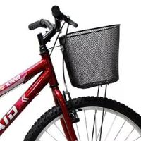 Bicicleta Aro 26 Feminina Mono Sem Marcha Com Cesta Saidx Vermelho - 3