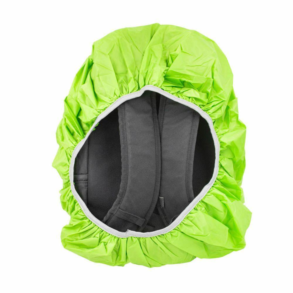 Capa De Chuva Para Mochila Impermeavel Motoboy Viagem Mala Elastico Verde - 1