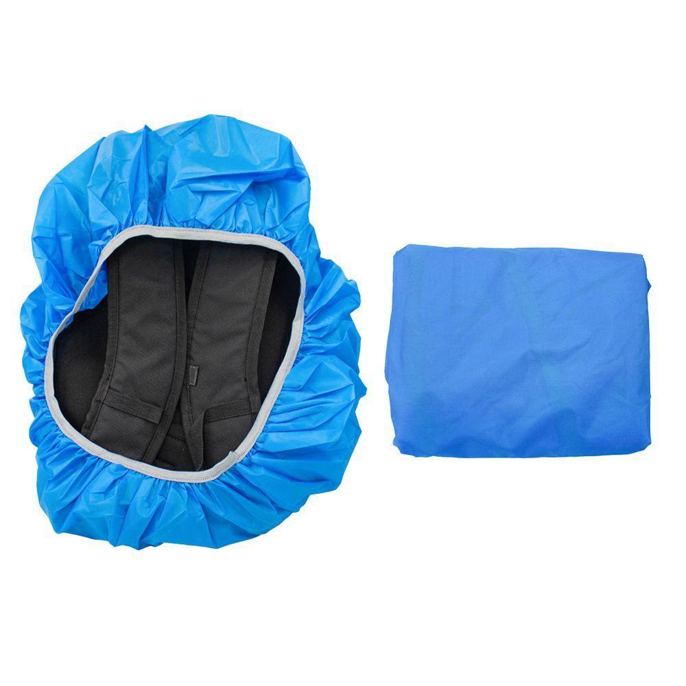 Capa De Chuva Para Mochila Impermeavel Motoboy Viagem Mala Elastico Azul - 3