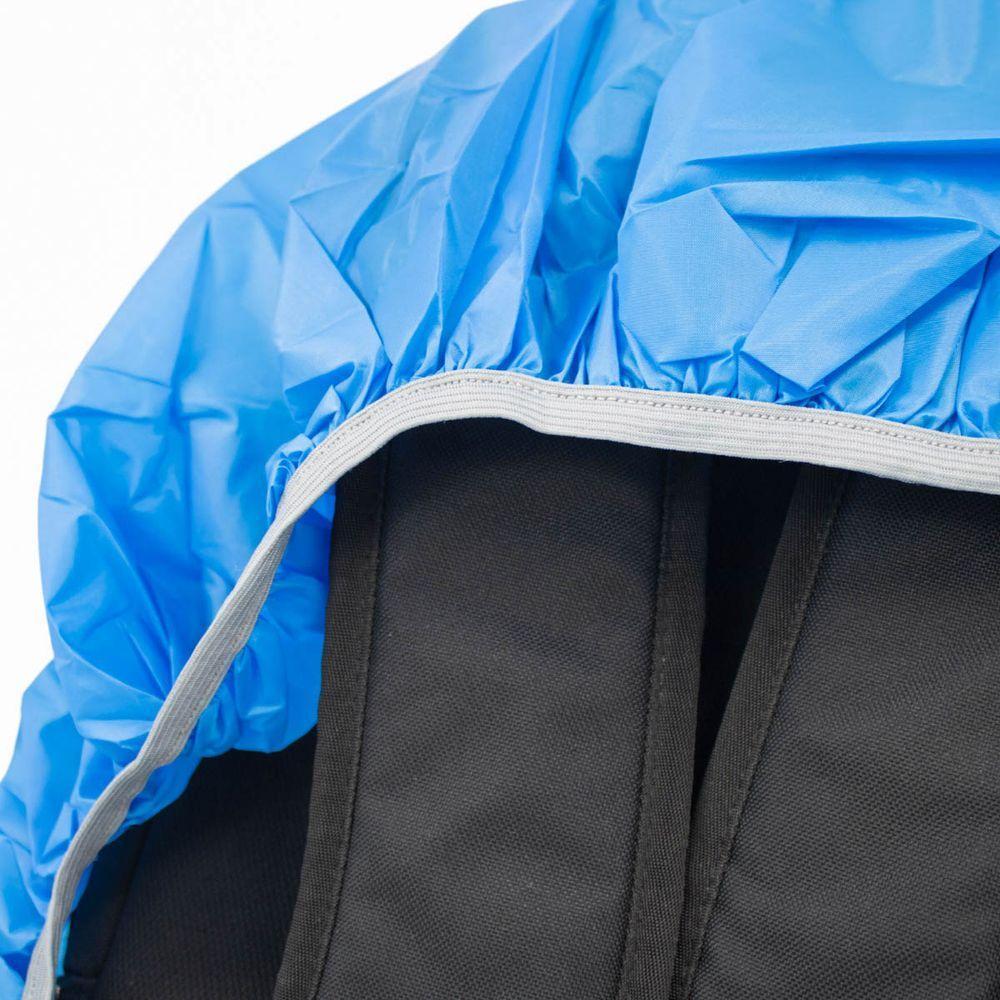 Capa De Chuva Para Mochila Impermeavel Motoboy Viagem Mala Elastico Azul - 4