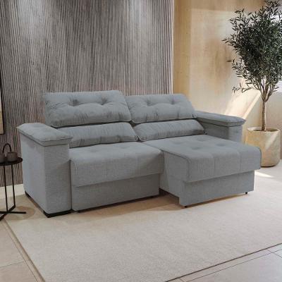 Sofá Cama Kappesberg Stelo Linho Cinza 230cm