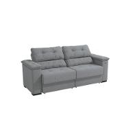 Sofá Cama Kappesberg Stelo Linho Cinza 230cm - 10