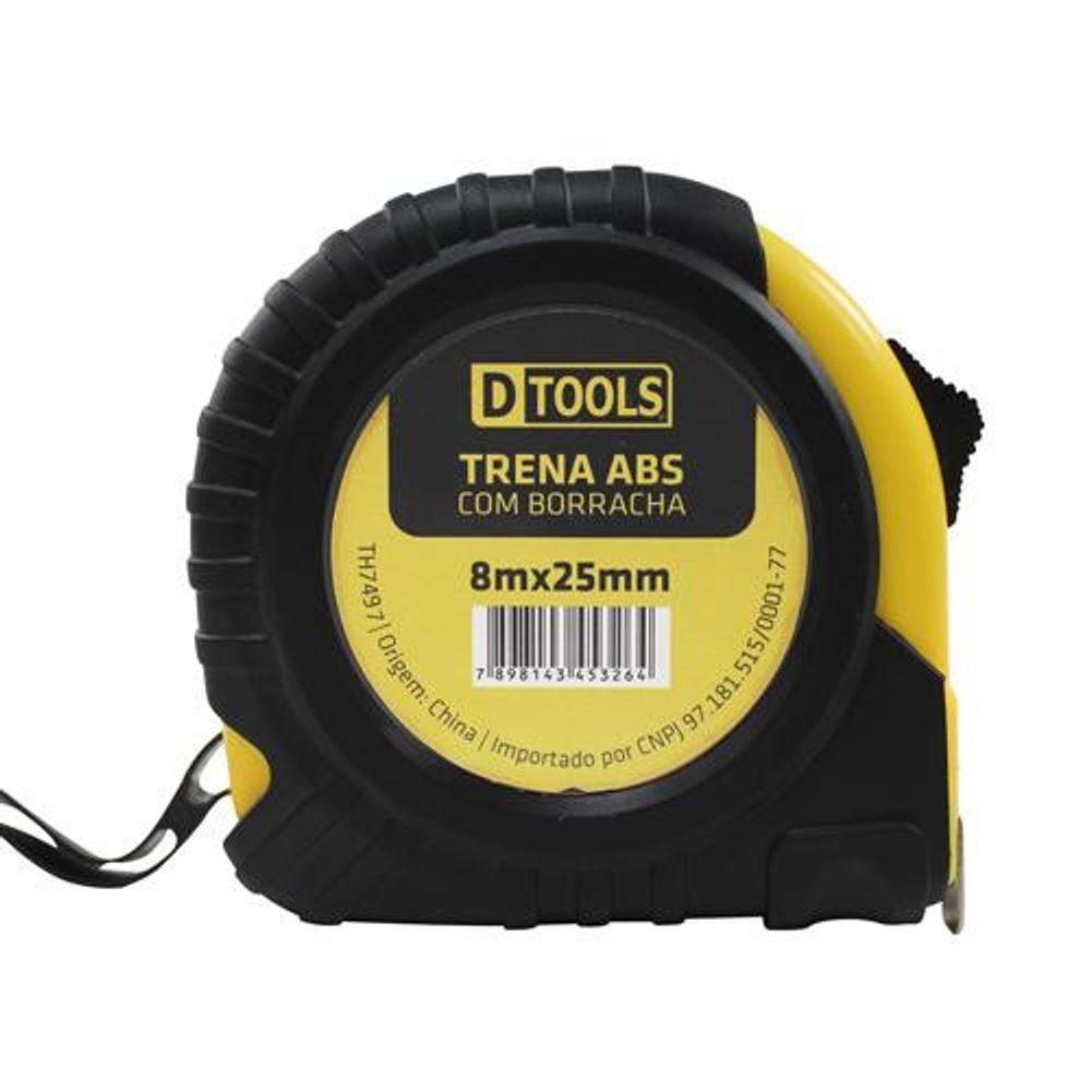 Trena Abs Com Borracha 8m X 25mm - Dtools - 1