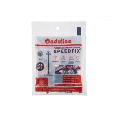 Kit Parafusos Autobrocantes Speedfix 4,2x68mm Com 18 Unidades Vermelho E Marrom