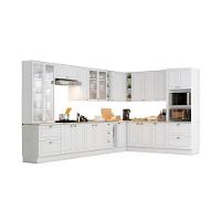 Cozinha Completa 19pçs Torre Quente Cristaleira 6 Aéreos 5 Balcões 5 Tampos Cz264 Branco - Henn - 5