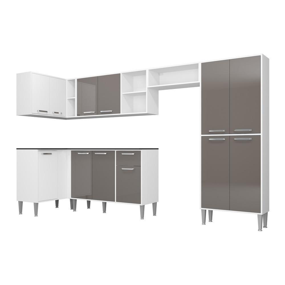 Cozinha Completa Armário e Balcão Xangai Zouk Multimóveis - 6