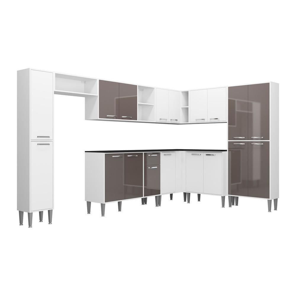 Cozinha Completa Armário e Balcão Xangai Rock Multimóveis - 5