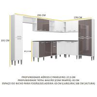 Cozinha Completa Armário e Balcão Xangai Rock Multimóveis - 7