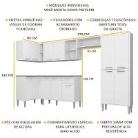 Cozinha Completa Armário e Balcão Xangai Zouk Multimóveis - 5