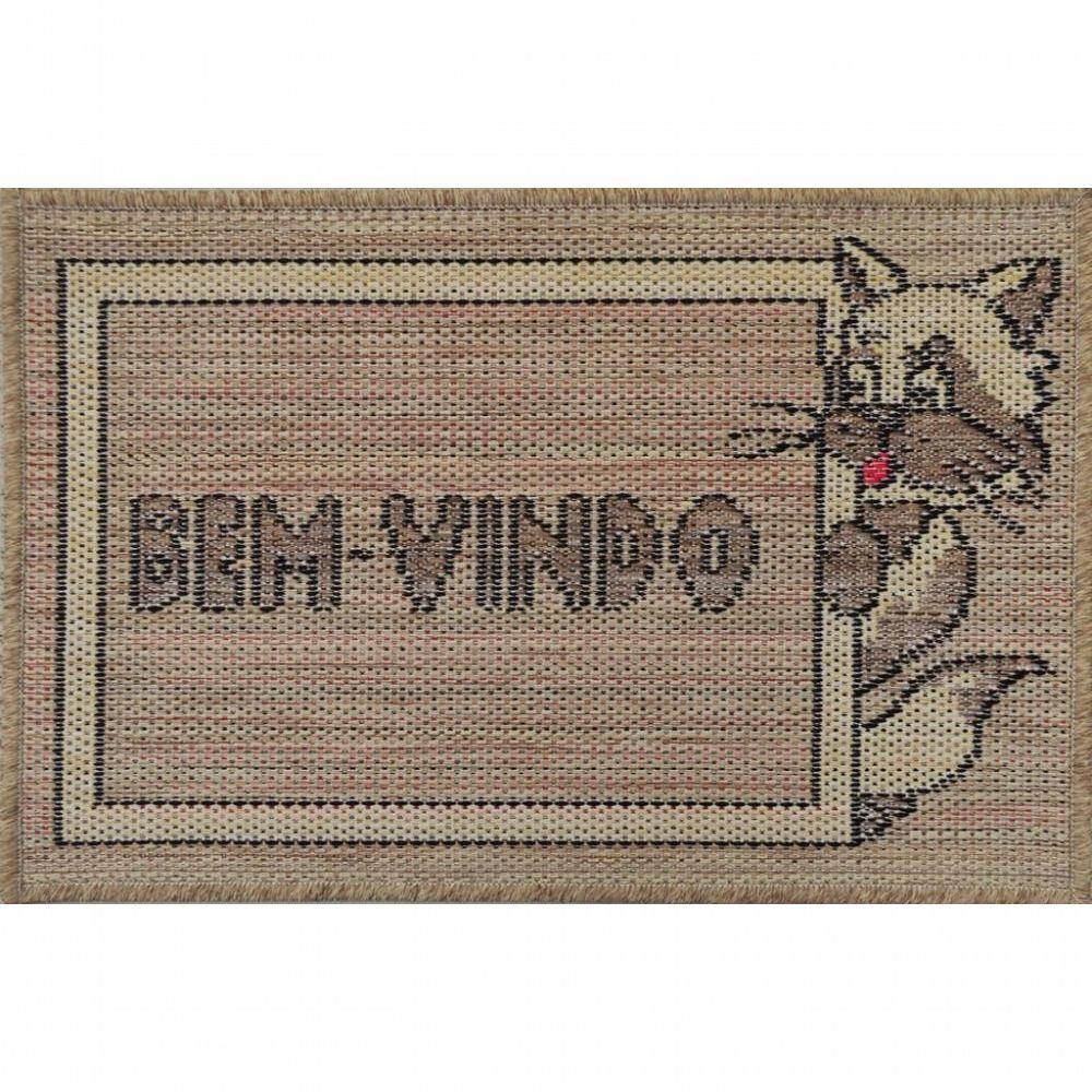 Mini Capacho Sisal Look Bem Vindo Cat 040x060 Cm - 2