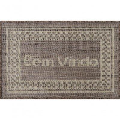 Mini Capacho Sisal Look Bem Vindo 008 Castor 040x060 Cm