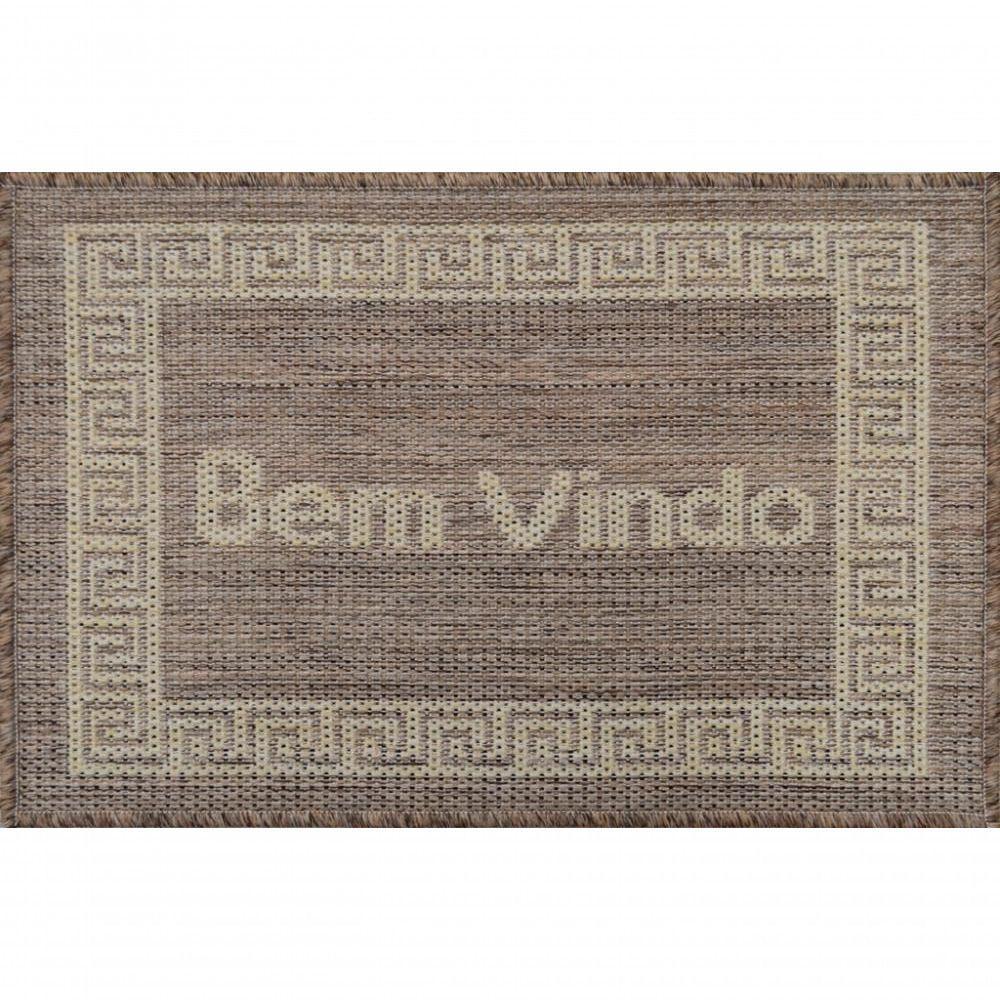 Mini Capacho Sisal Look Bem Vindo 006 Castor 040x060 Cm - 1