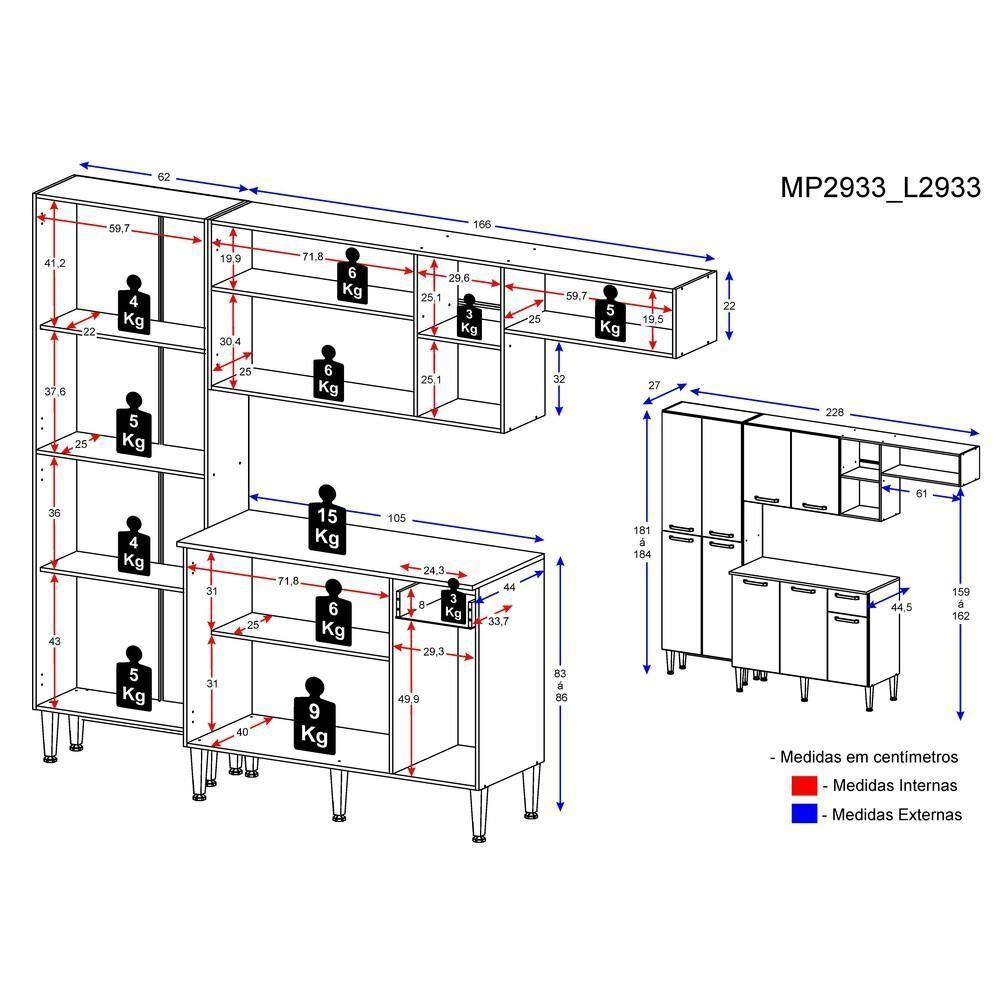 Cozinha Completa com Armário e Balcão Lisboa Multimóveis - 3
