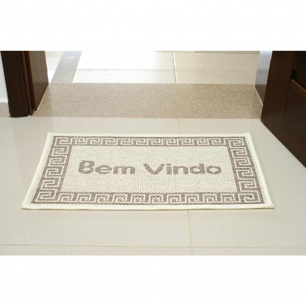 Mini Capacho Sisal Look Bem Vindo 006 Arena 040x060 Cm - 1
