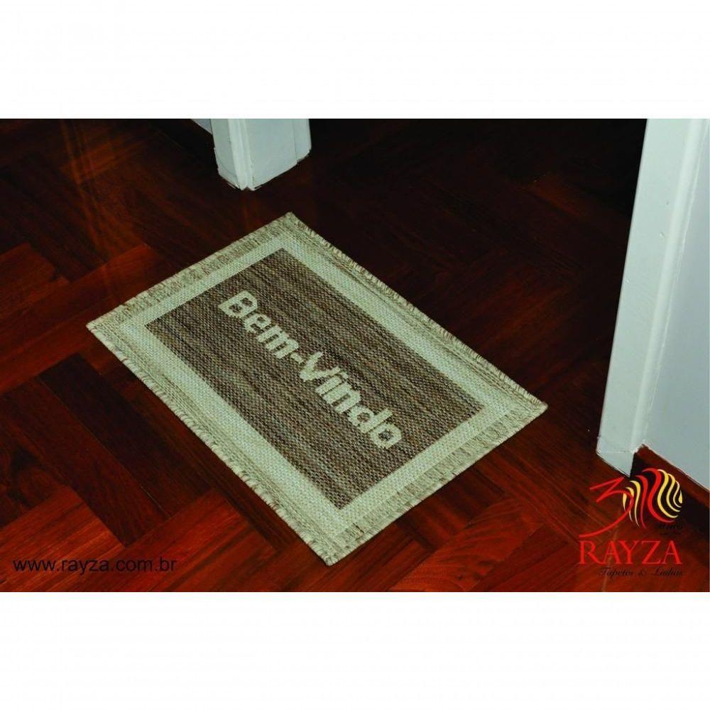 Mini Capacho Sisal Look Bem Vindo 004 Castor 040x060 Cm - 1