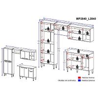 Cozinha Completa com Armário e Balcão Coimbra Multimóveis