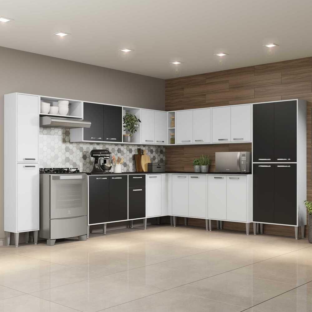Cozinha Completa com Armário e Balcão Xangai Pop Multimóveis - 1