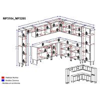Cozinha Completa com Armário e Balcão Xangai Pop Multimóveis - 6