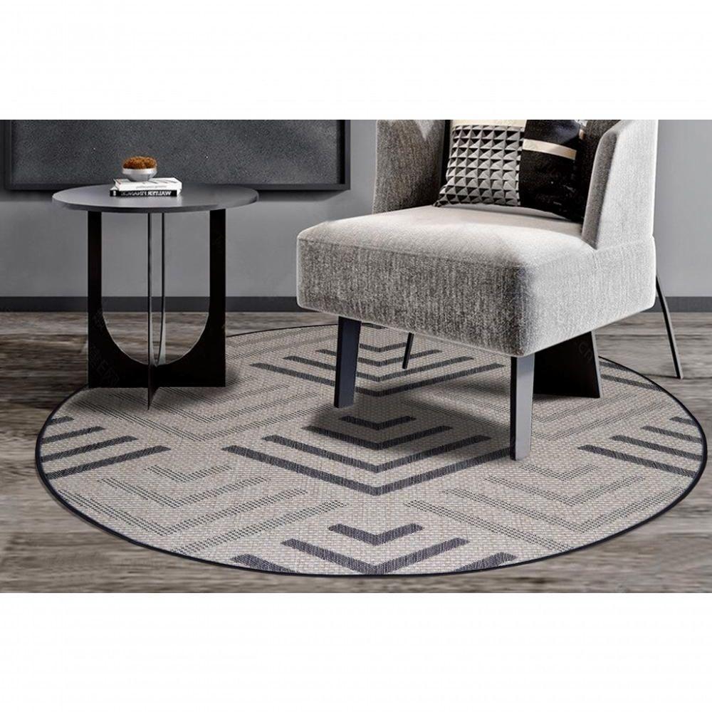 Tapete Redondo Natural Look Flecha B 200 Cm - 1